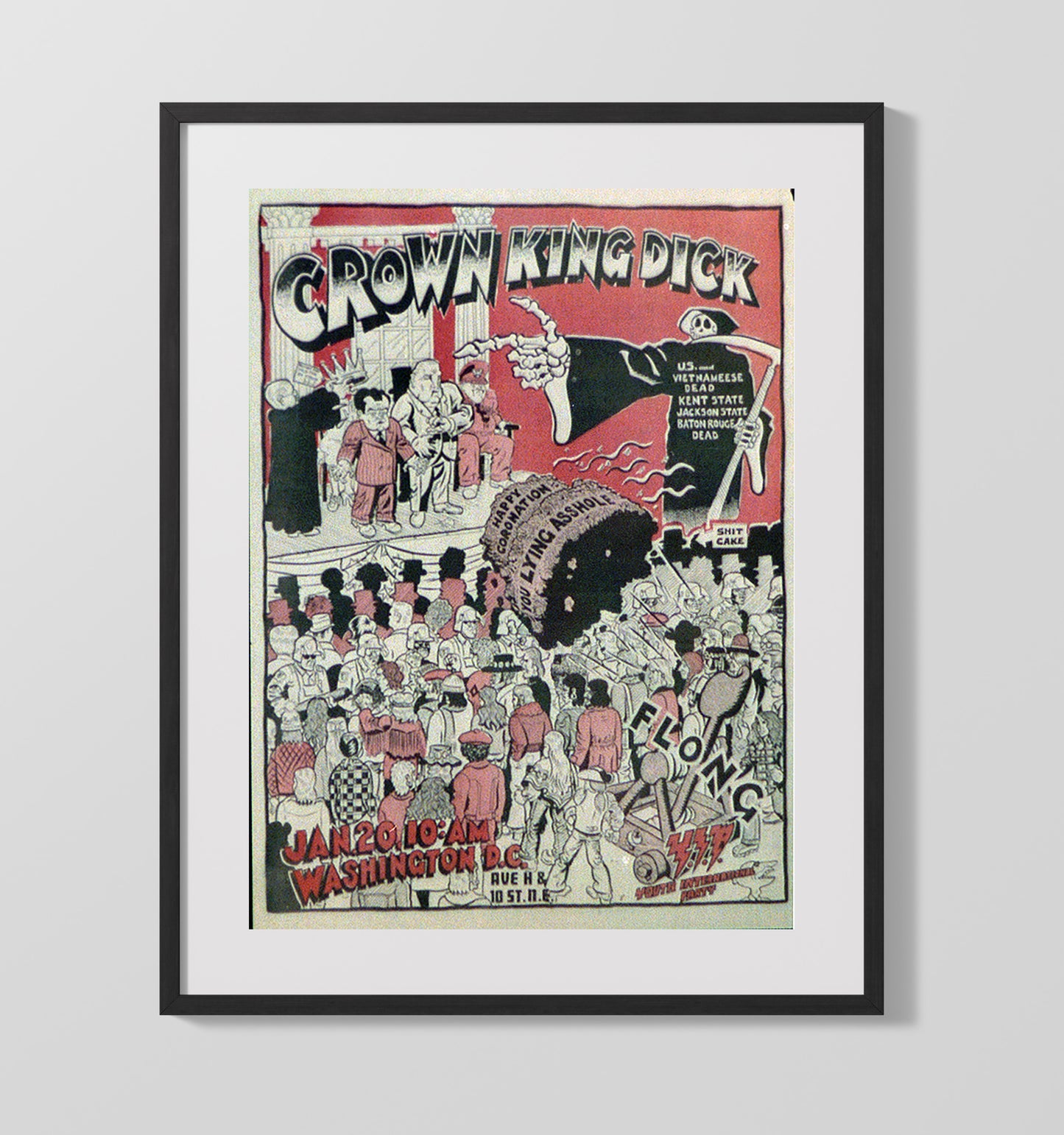 Crown King Dick 16x20 Gallery Frame counterculture wall art