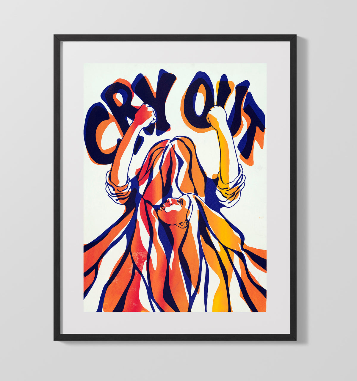 Cry Out 16x20 Gallery Frame counterculture wall art