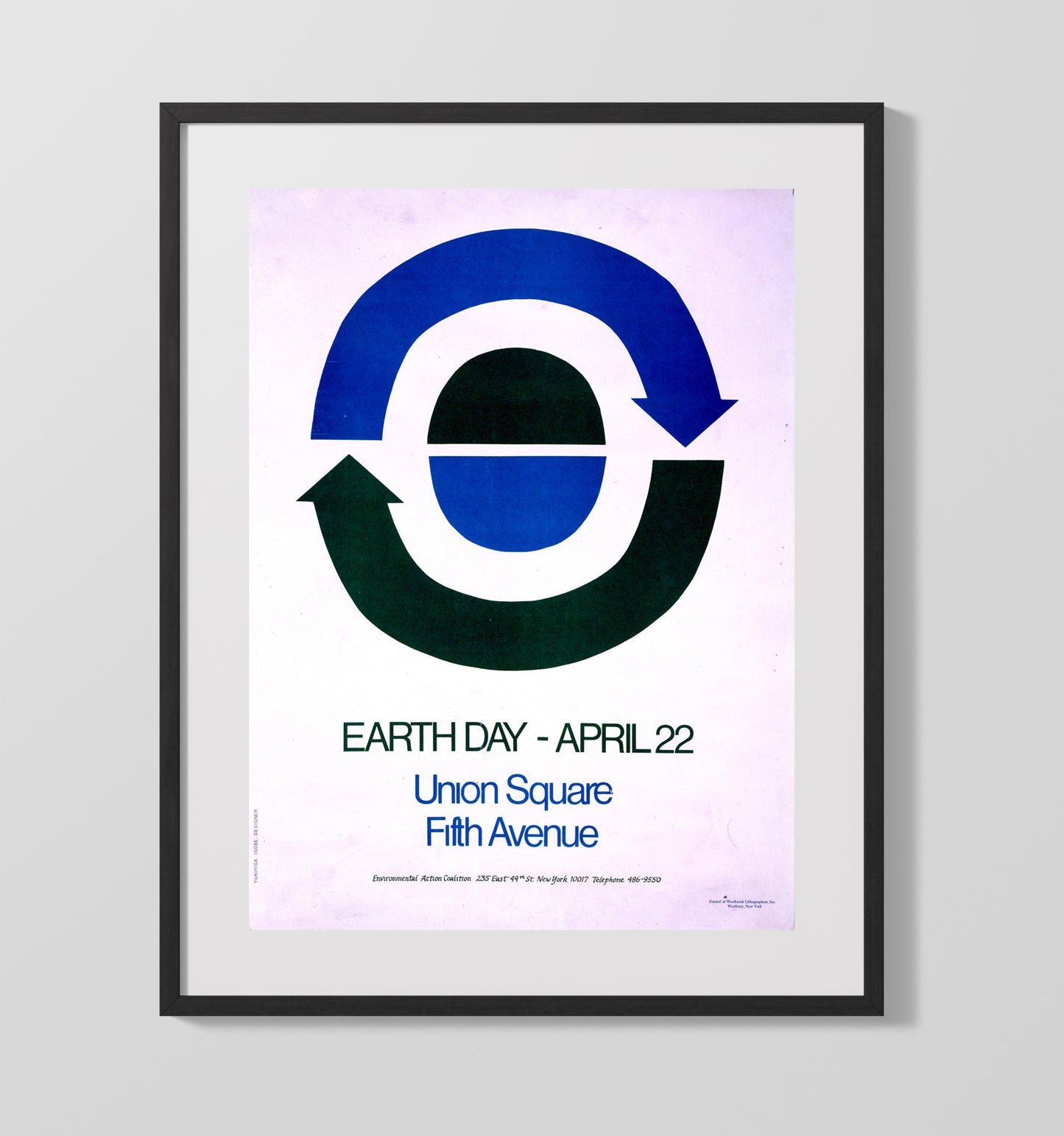 Earth Day April 22 16x20 Gallery Frame counterculture wall art