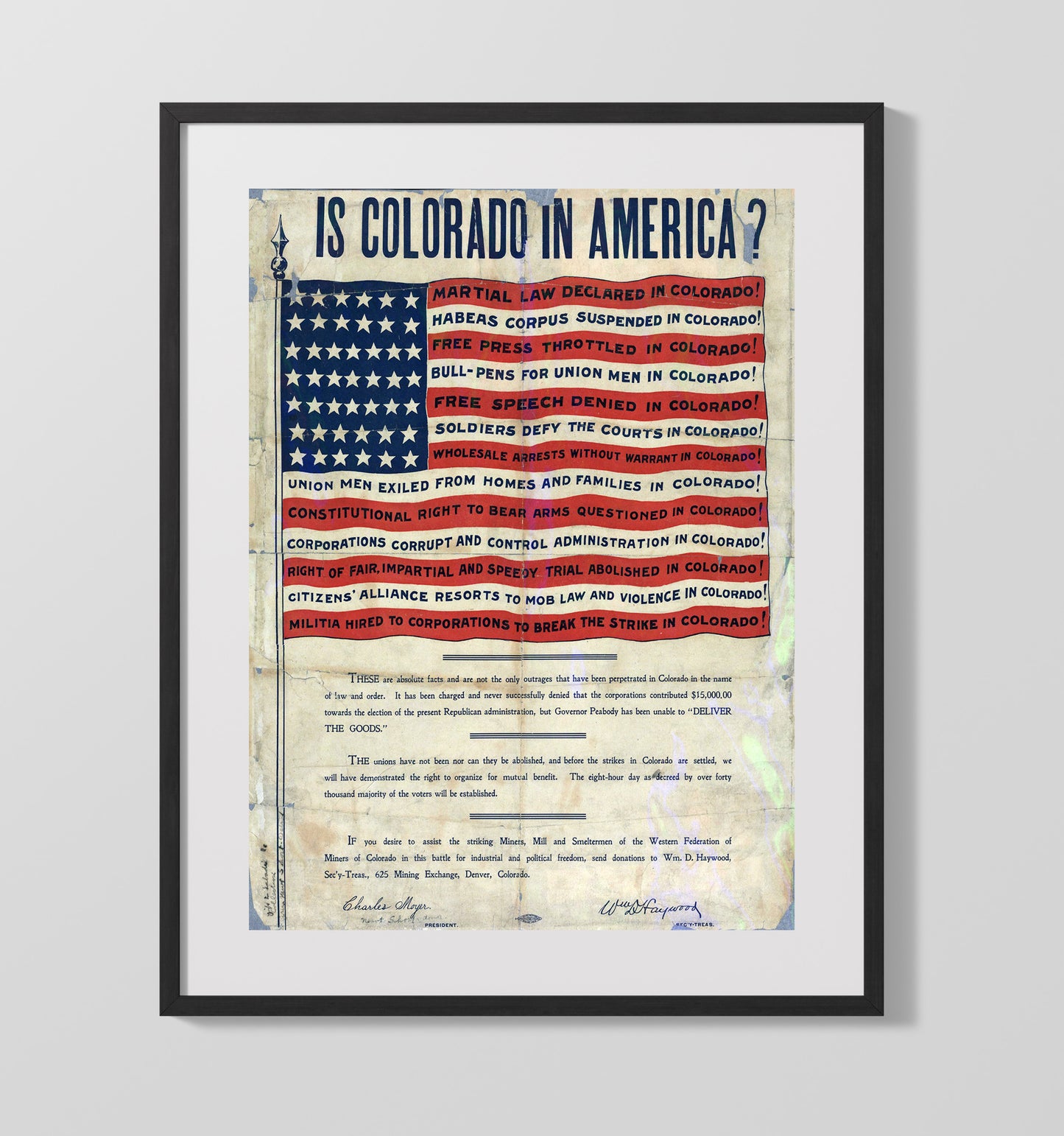 Is Colorado in America 16x20 Gallery Frame counterculture wall art