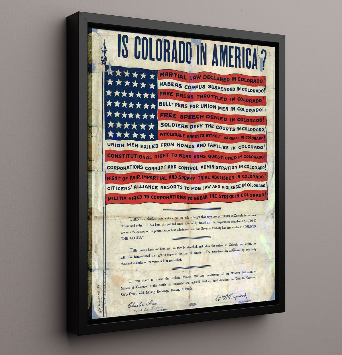 Is Colorado in America - Counterculture - 16x20 Framed Canvas