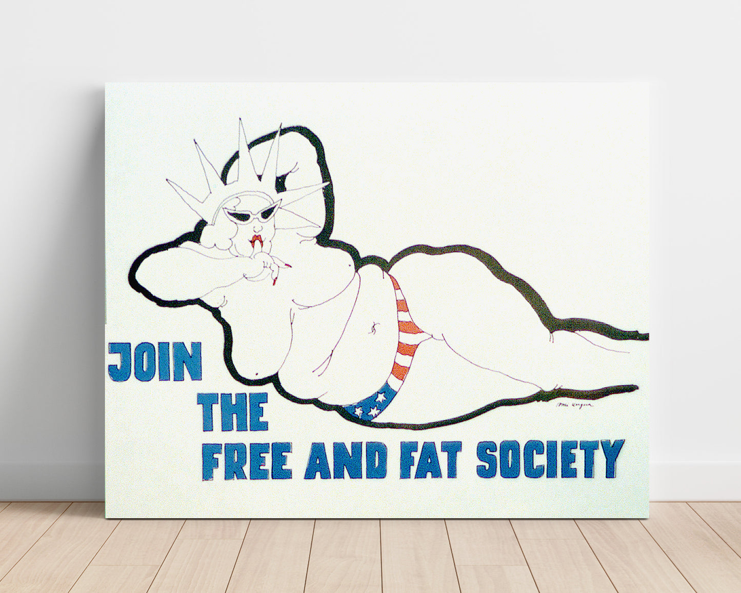 Join the Free and Fat Society - Landcape.jpg Counter Culture Wall Art 16x20 Unframed Print wall art print