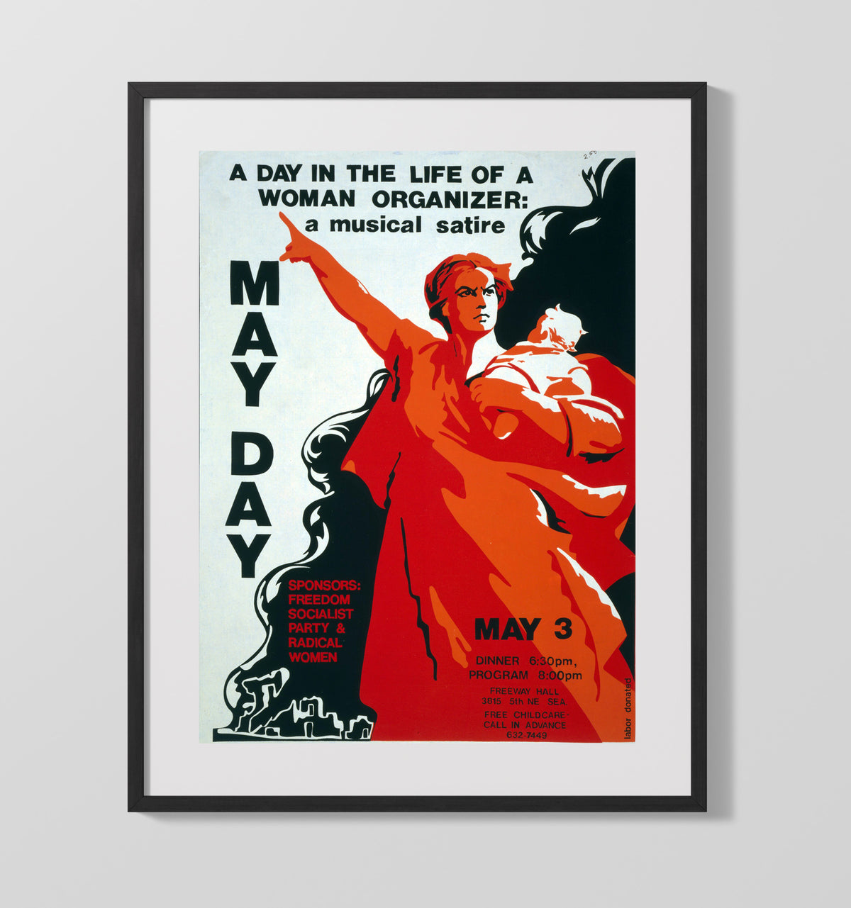 May Day Play 16x20 Gallery Frame counterculture wall art
