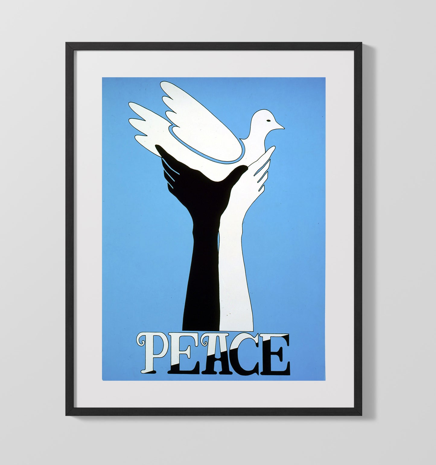 Peace Dove 16x20 Gallery Frame counterculture wall art