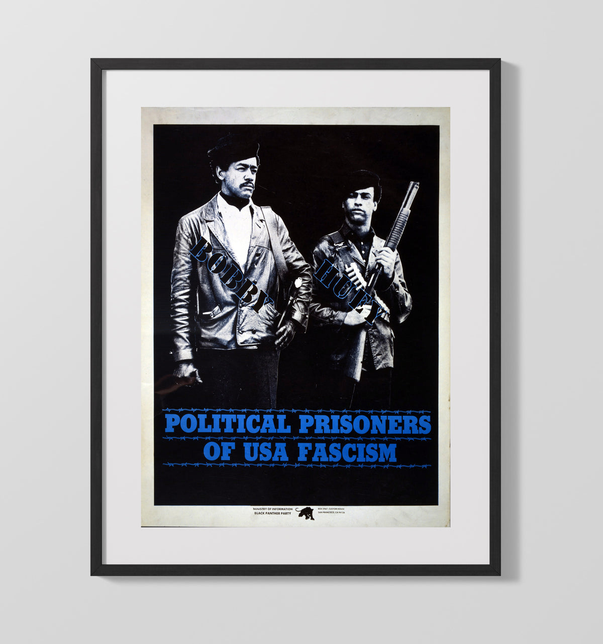 Political Prisoners of U.S. Fascism 16x20 Gallery Frame counterculture wall art