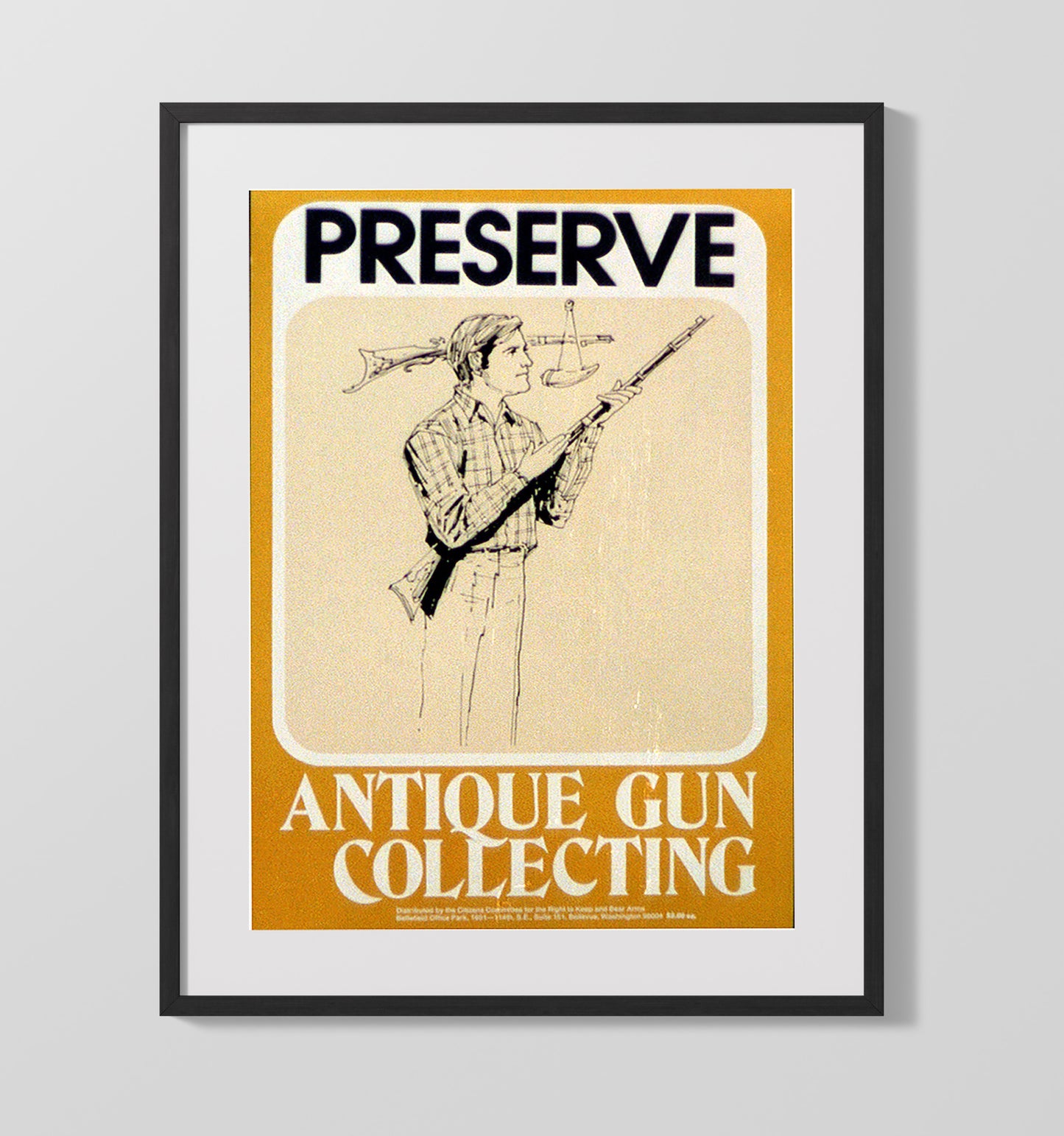 Preserve Gun Collecting 16x20 Gallery Frame counterculture wall art