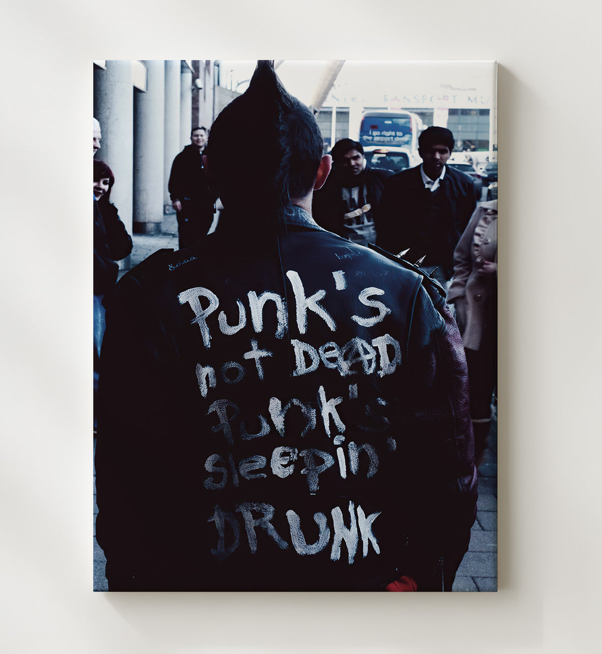Punks Not Dead - Punks Sleeping Drunk - Counterculture - 20x24 Canvas