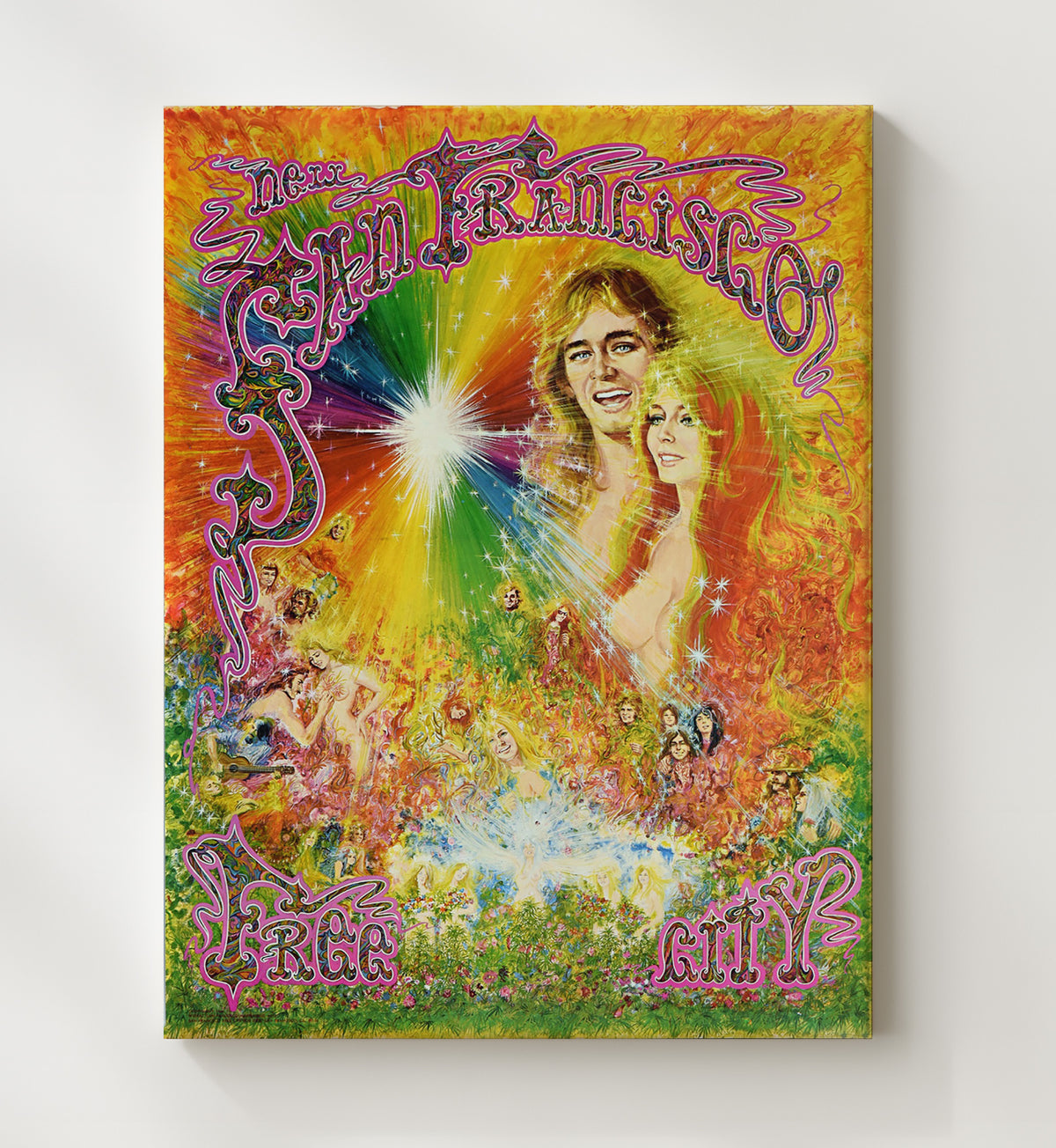San Francisco - Free City - Counterculture - 20x24 Canvas