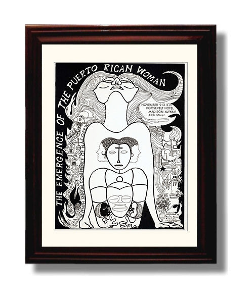 The Emergence of the Puerto Rican Woman - Counterculture - 8x10 Beveled Frame