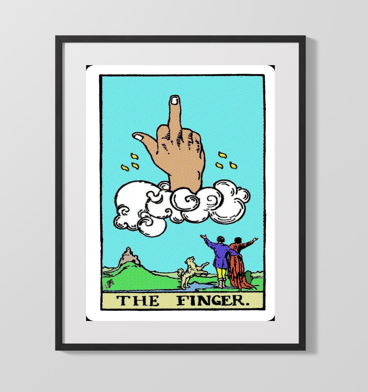 The Finger 16x20 Gallery Frame counterculture wall art