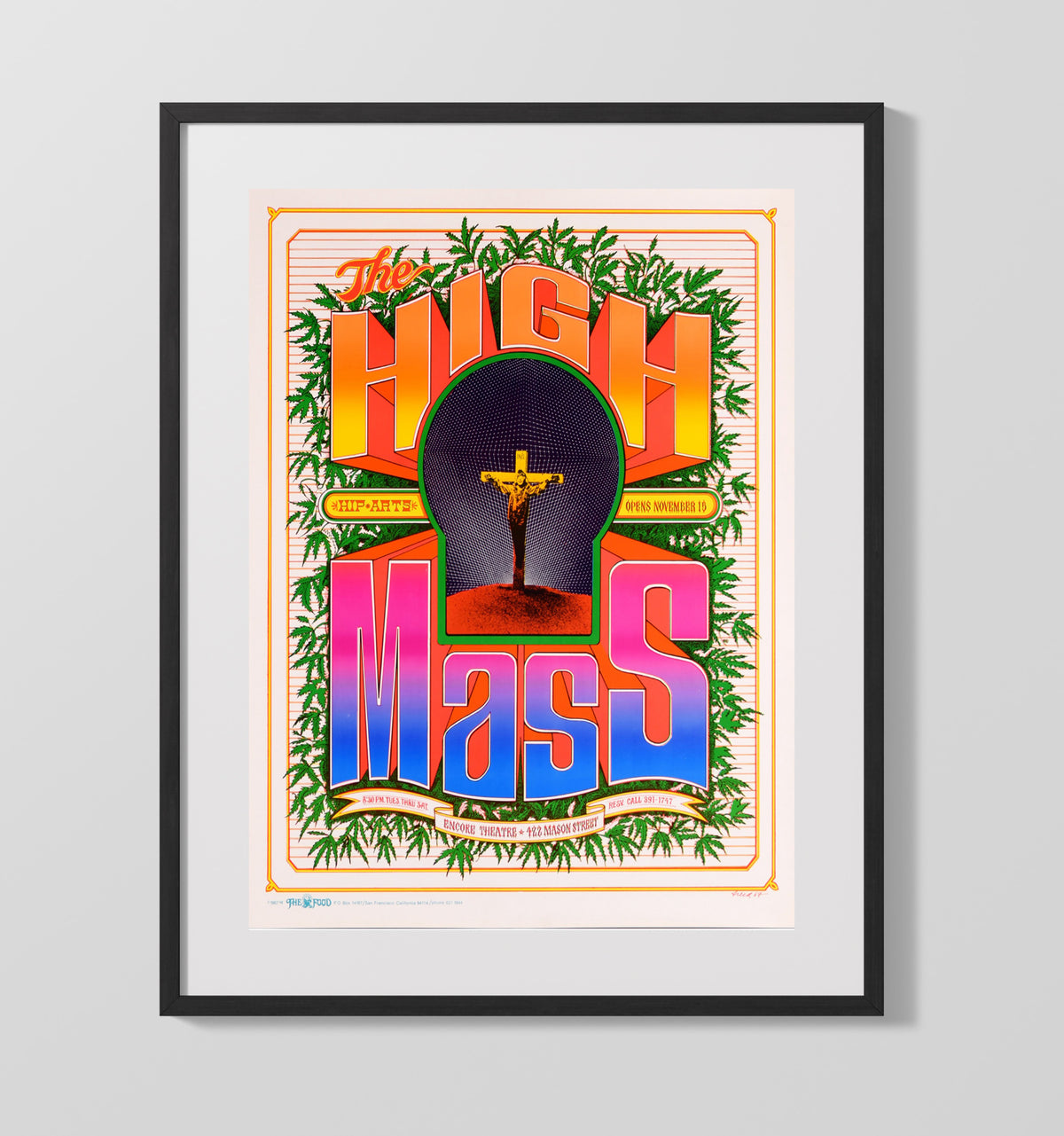 The High Mass 16x20 Gallery Frame counterculture wall art