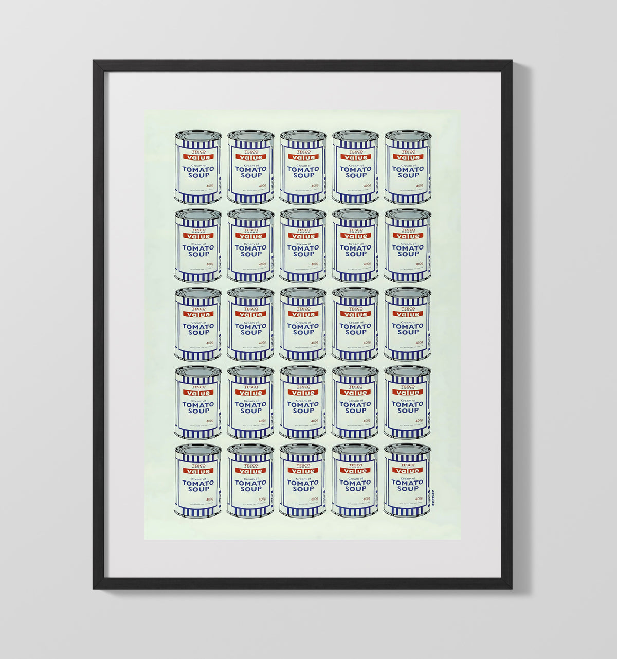 Tomato Soup Cans 16x20 Gallery Frame counterculture wall art