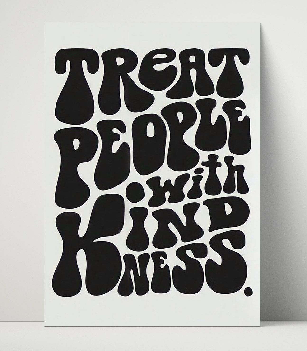 Treat People with Kindness Counter Culture Wall Art 16x20 Unframed Print wall art print