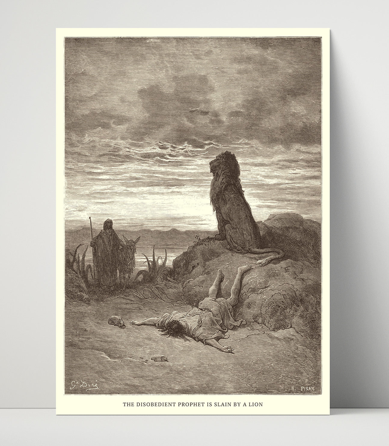 Cedars Are Cut Down for the Jerusalem Temple 1 Kings 5:6-10 Dore Bible Illustration Wall Art 16x20 Unframed Print wall art print