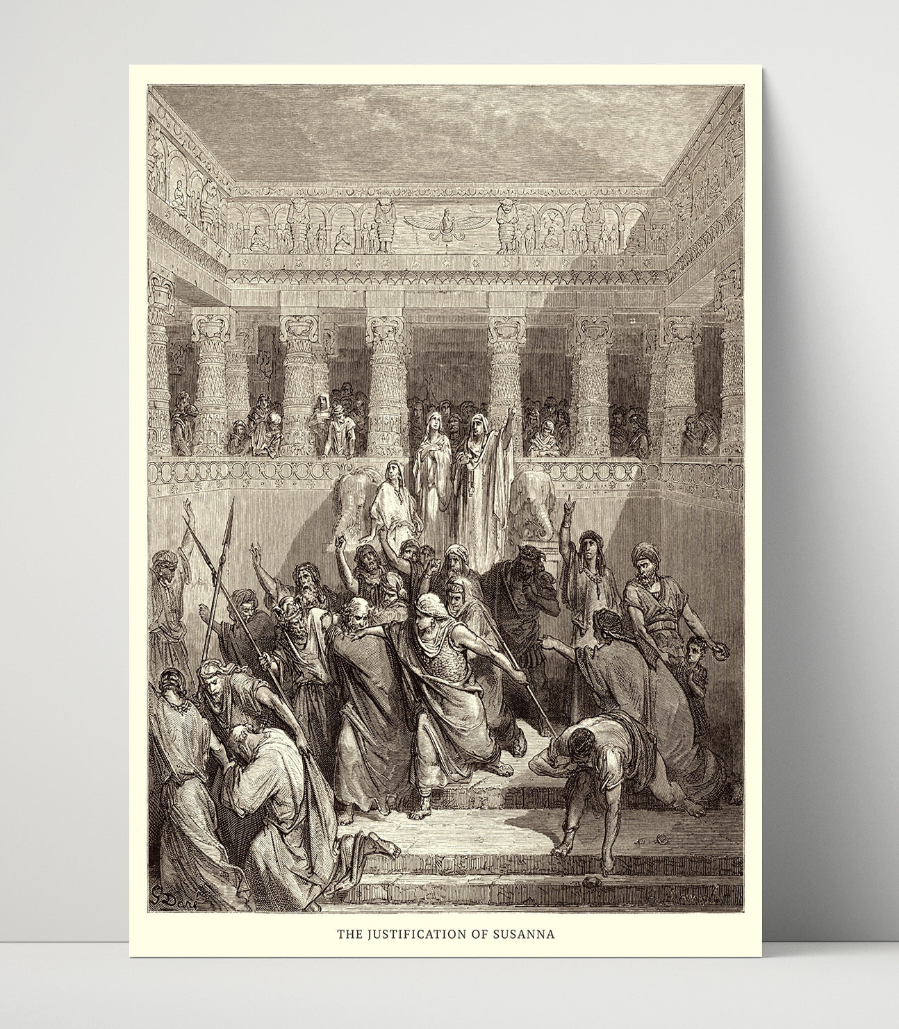 Daniel in the Lions Den Daniel 6 Dore Bible Illustration Wall Art 16x20 Unframed Print wall art print