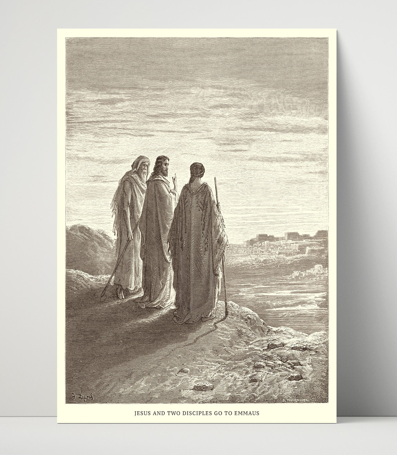 Darkness at the Crucifixion Matthew 27:45 Dore Bible Illustration Wall Art 16x20 Unframed Print wall art print