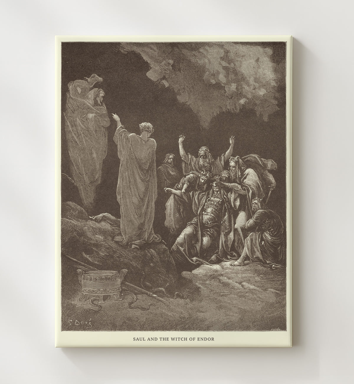 David Shows Saul How He Saved His Life - 1 Samuel 24:8-15 - Doré - 20x24 Canvas