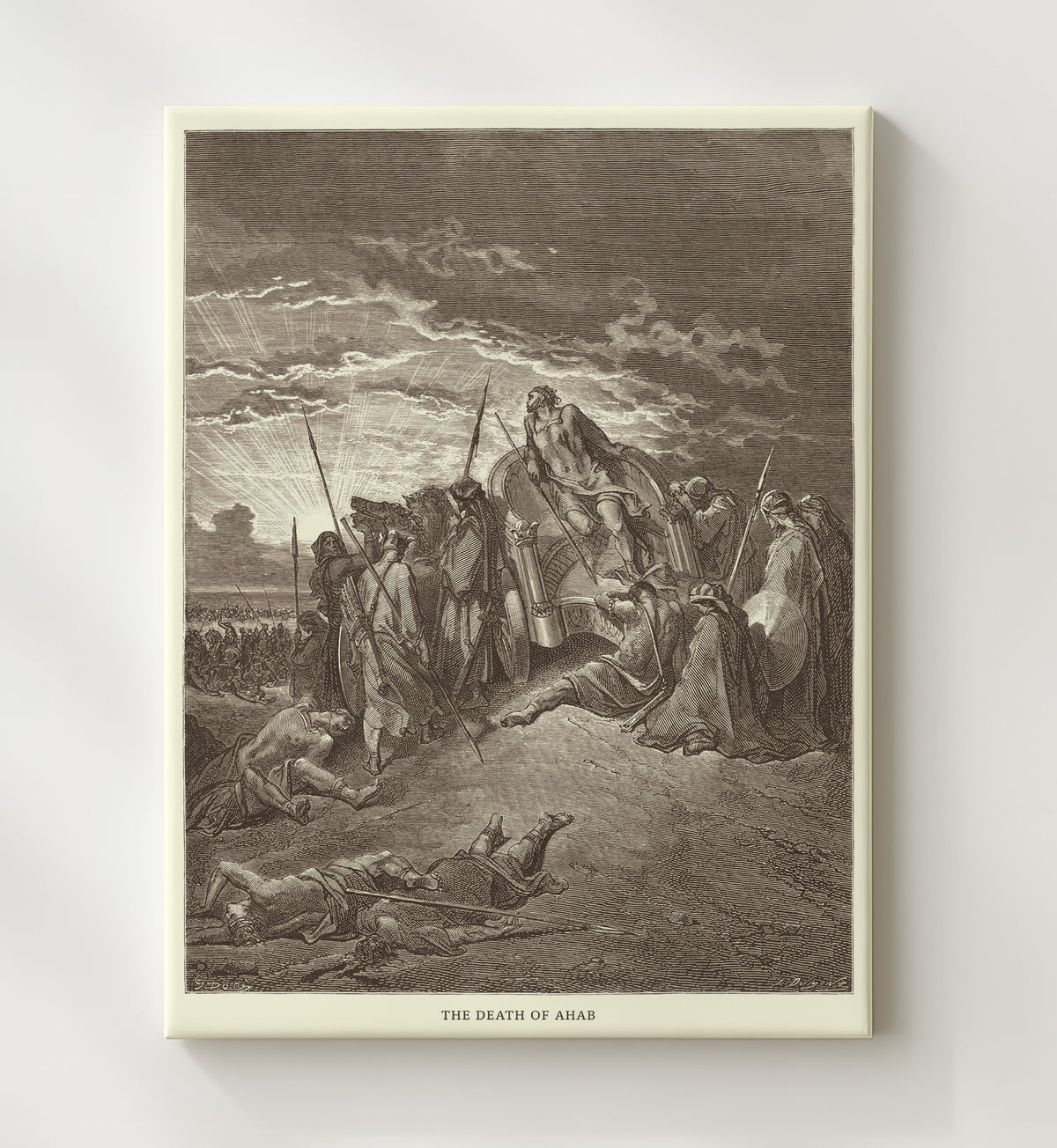 Elijah Is Nourished by an Angel - 1 Kings 19:5-8 - Doré - 20x24 Canvas