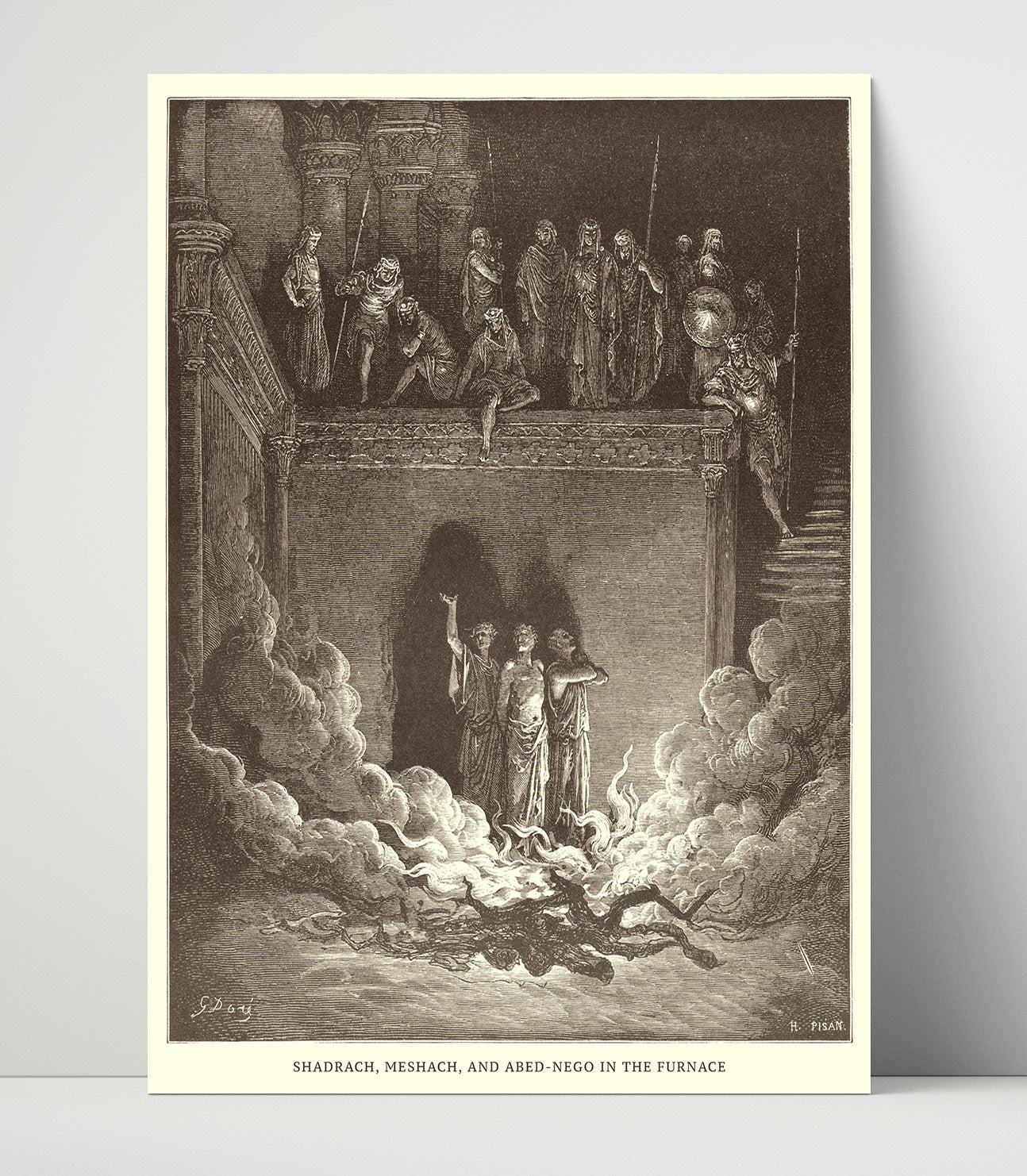 Ezekiels Vision of the Valley of Dry Bones Ezekiel 37:1-10 Dore Bible Illustration Wall Art 16x20 Unframed Print wall art print