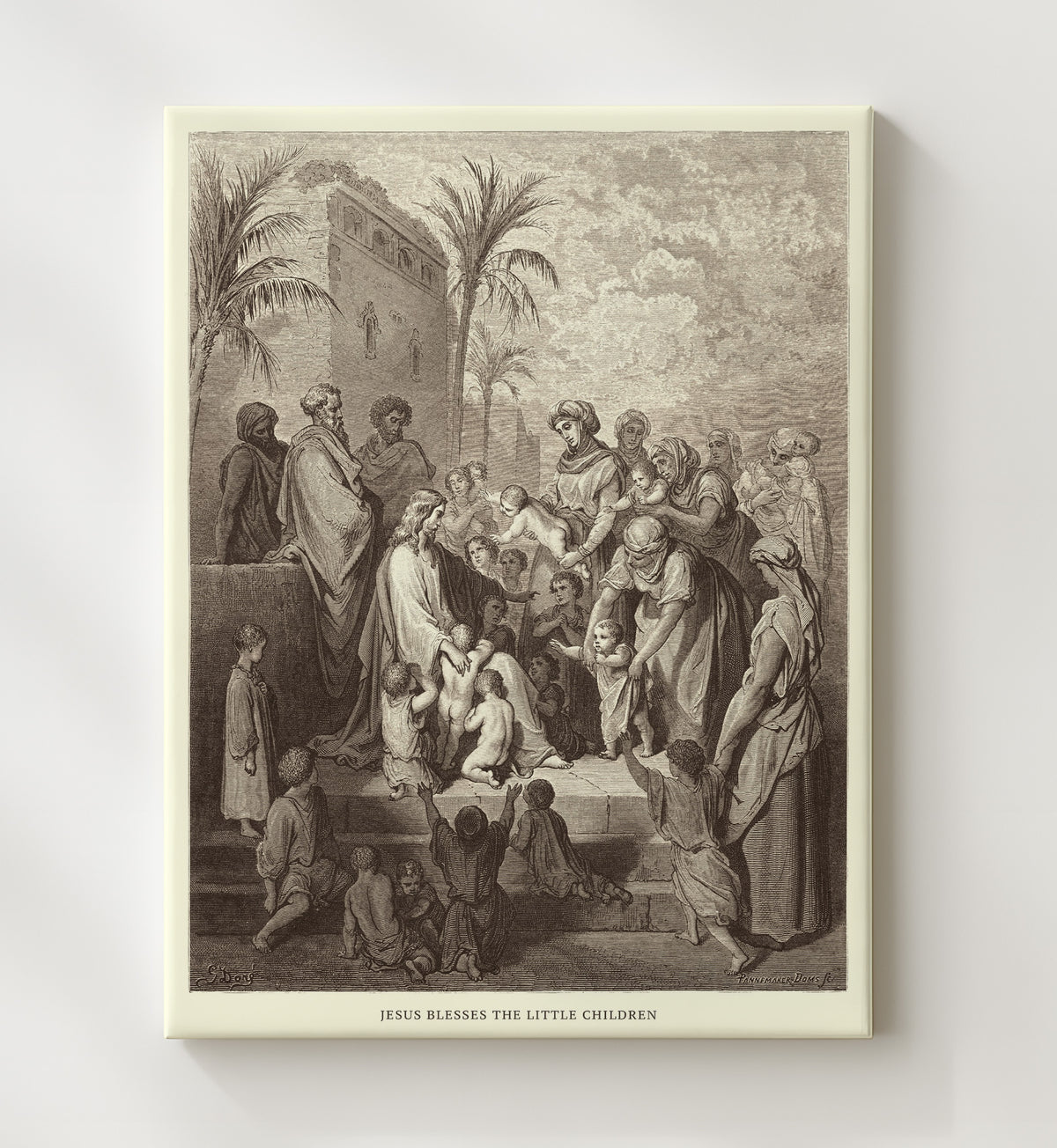 Jesus Blesses the Little Children - Matthew 19:13-15 - Doré - 20x24 Canvas