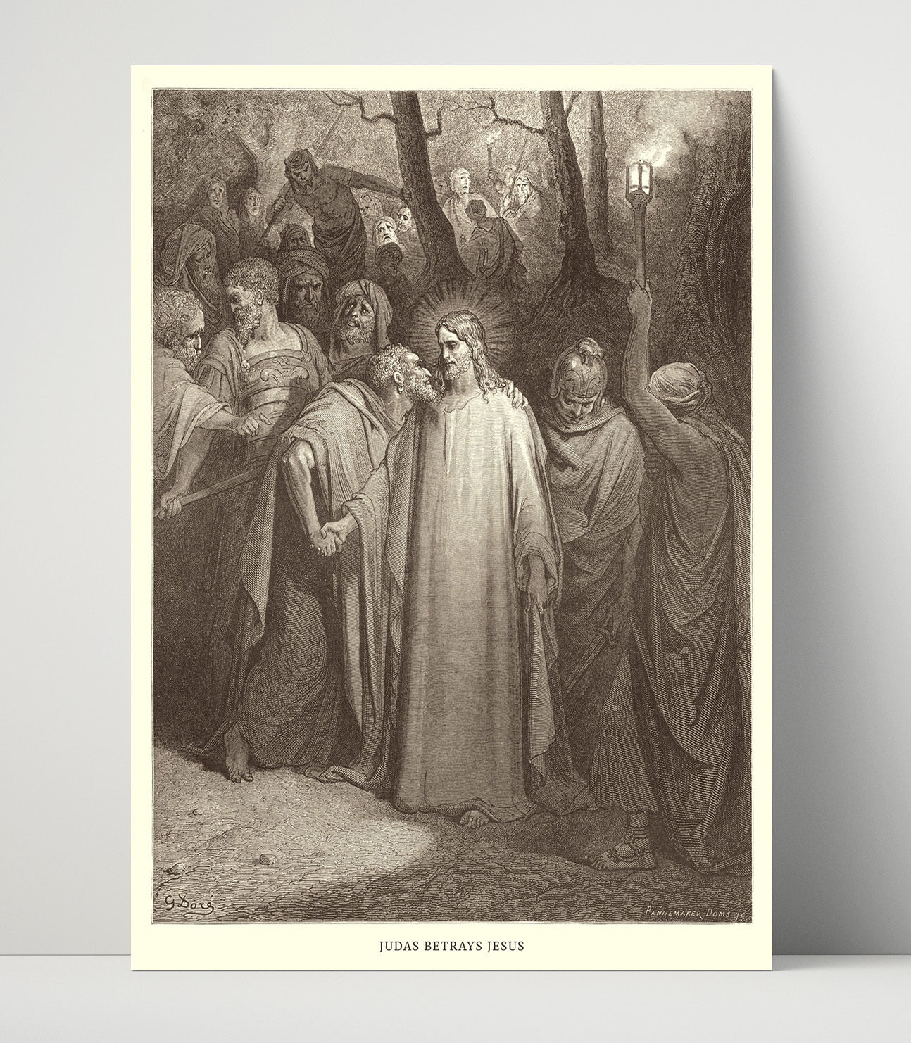 Jesus Heals a Demoniac Mark 1:21-28 Dore Bible Illustration Wall Art 16x20 Unframed Print wall art print