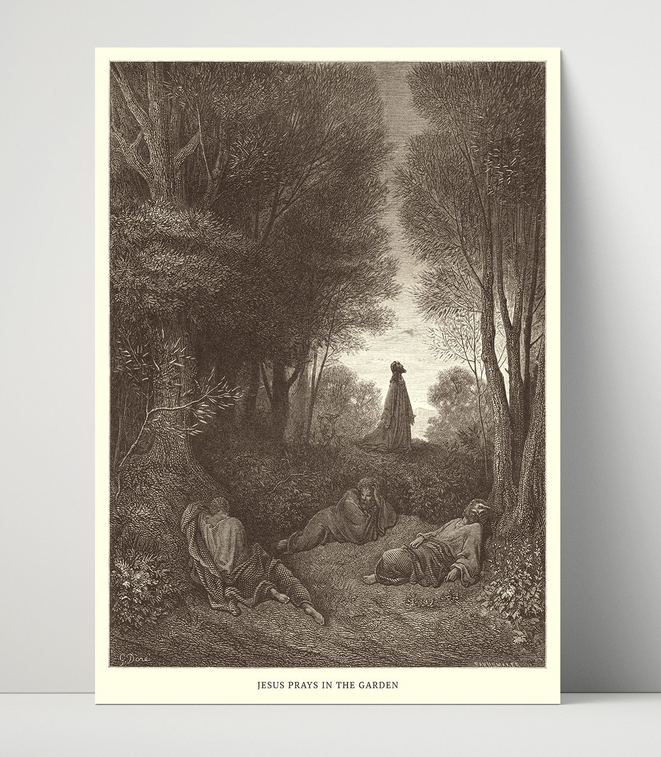 Jesus Heals the Epileptic Demoniac Matthew 17:14-18 Dore Bible Illustration Wall Art 16x20 Unframed Print wall art print