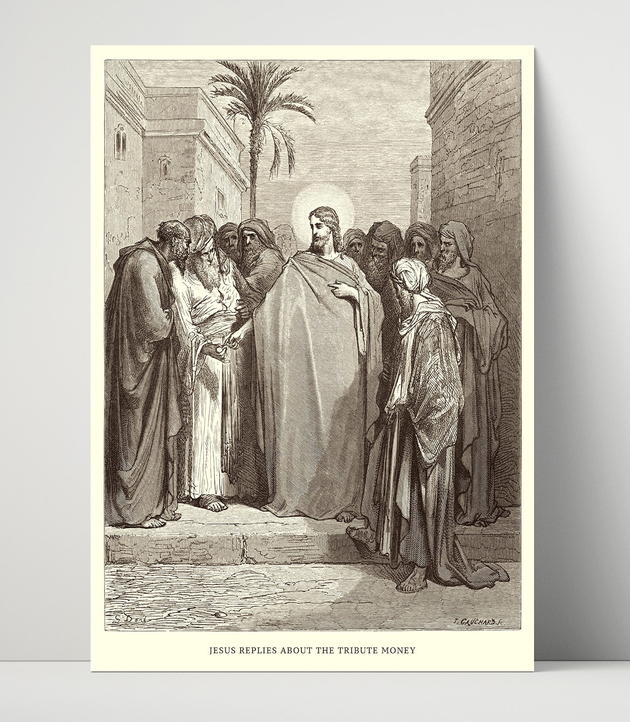 Jesus Heals the Sick Matthew 15:29-31 Dore Bible Illustration Wall Art 16x20 Unframed Print wall art print