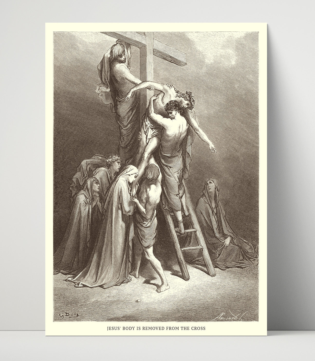 Jesus Is Scourged John 19:1 Dore Bible Illustration Wall Art 16x20 Unframed Print wall art print