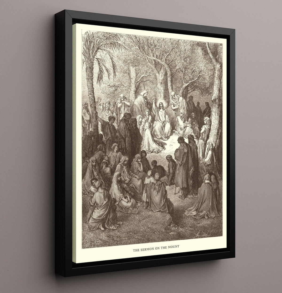 Jesus Replies About the Tribute Money - Matthew 22:15-22 - Doré - 16x20 Framed Canvas