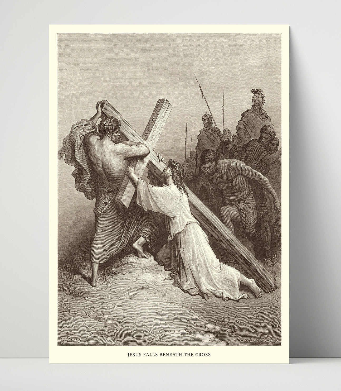 Judas Betrays Jesus Matthew 26:47-50 Dore Bible Illustration Wall Art 16x20 Unframed Print wall art print