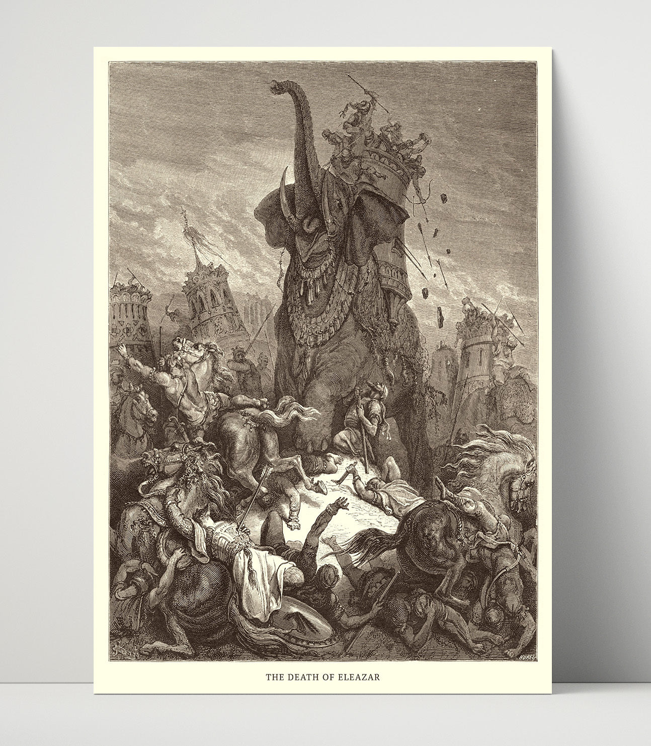 Mattathias Appeals to the Jewish Refugees 1 Maccabees 2-39-48 Dore Bible Illustration Wall Art 16x20 Unframed Print wall art print