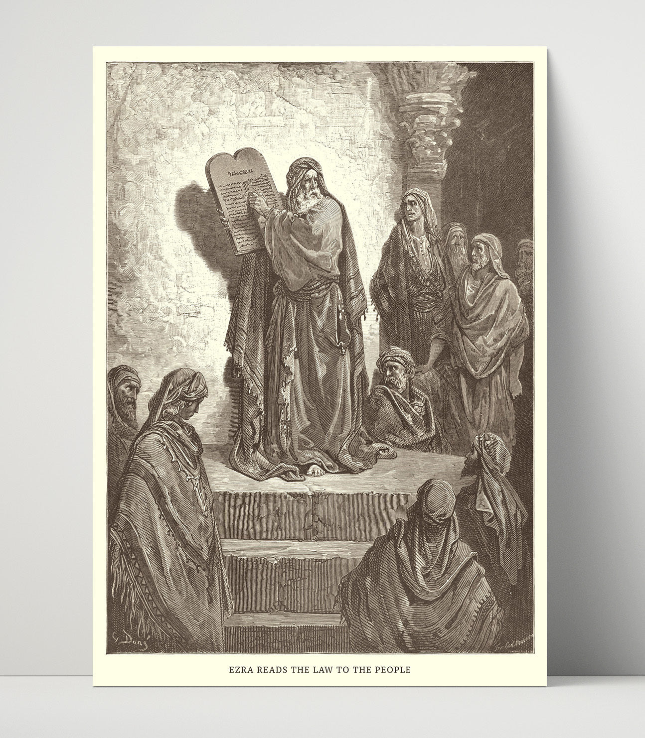 Mattathias and the Apostate 1 Maccabees 2-23-25 Dore Bible Illustration Wall Art 16x20 Unframed Print wall art print