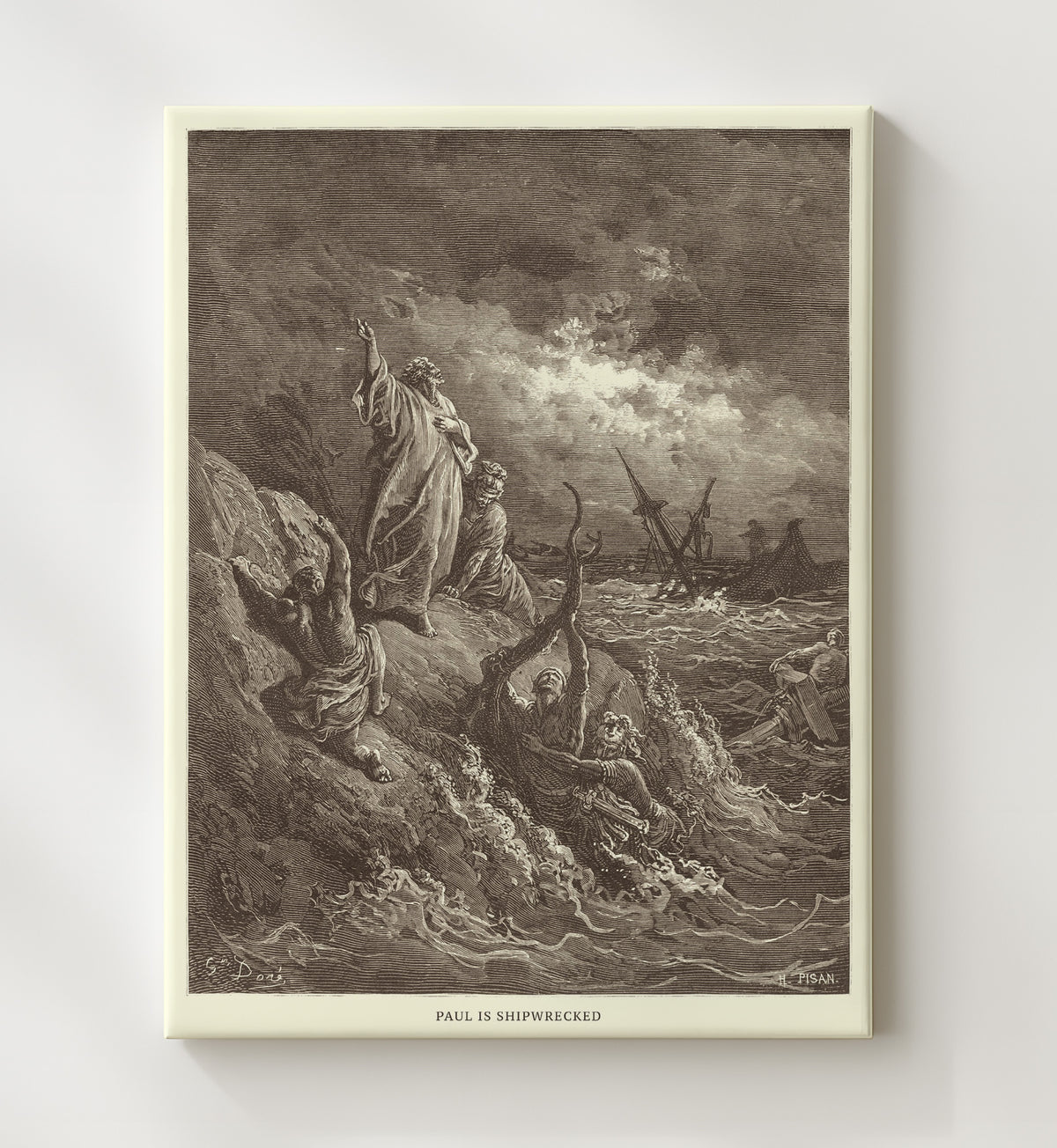 Paul Is Rescued from the Crowd - Acts 21:27-40 - Doré - 20x24 Canvas