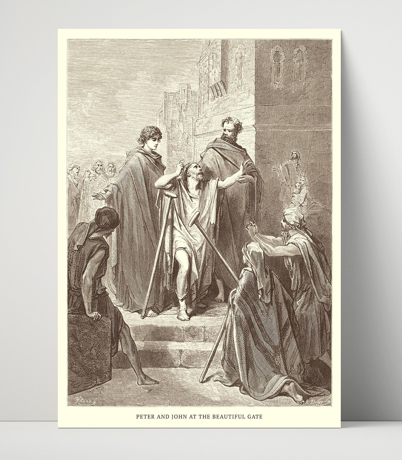 Paul Is Shipwrecked Acts 27:27-44 Dore Bible Illustration Wall Art 16x20 Unframed Print wall art print
