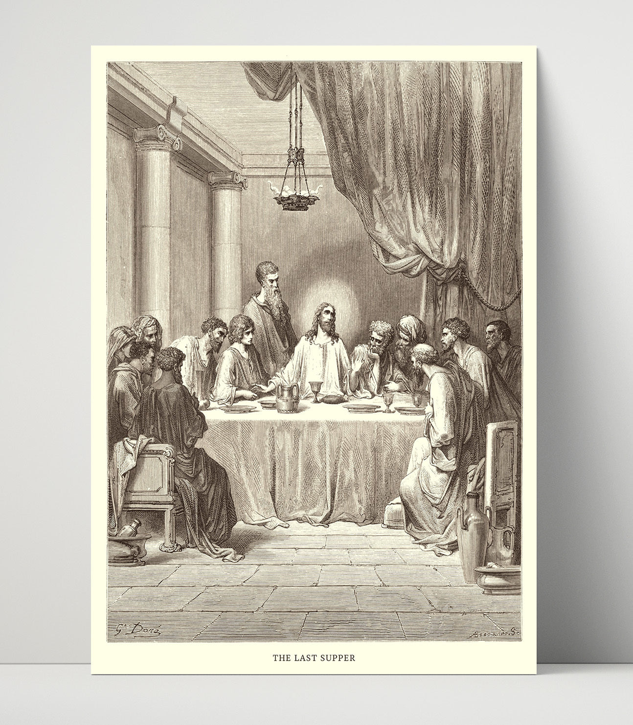 Peter Denies Knowing Jesus Luke 22:54-62 Dore Bible Illustration Wall Art 16x20 Unframed Print wall art print