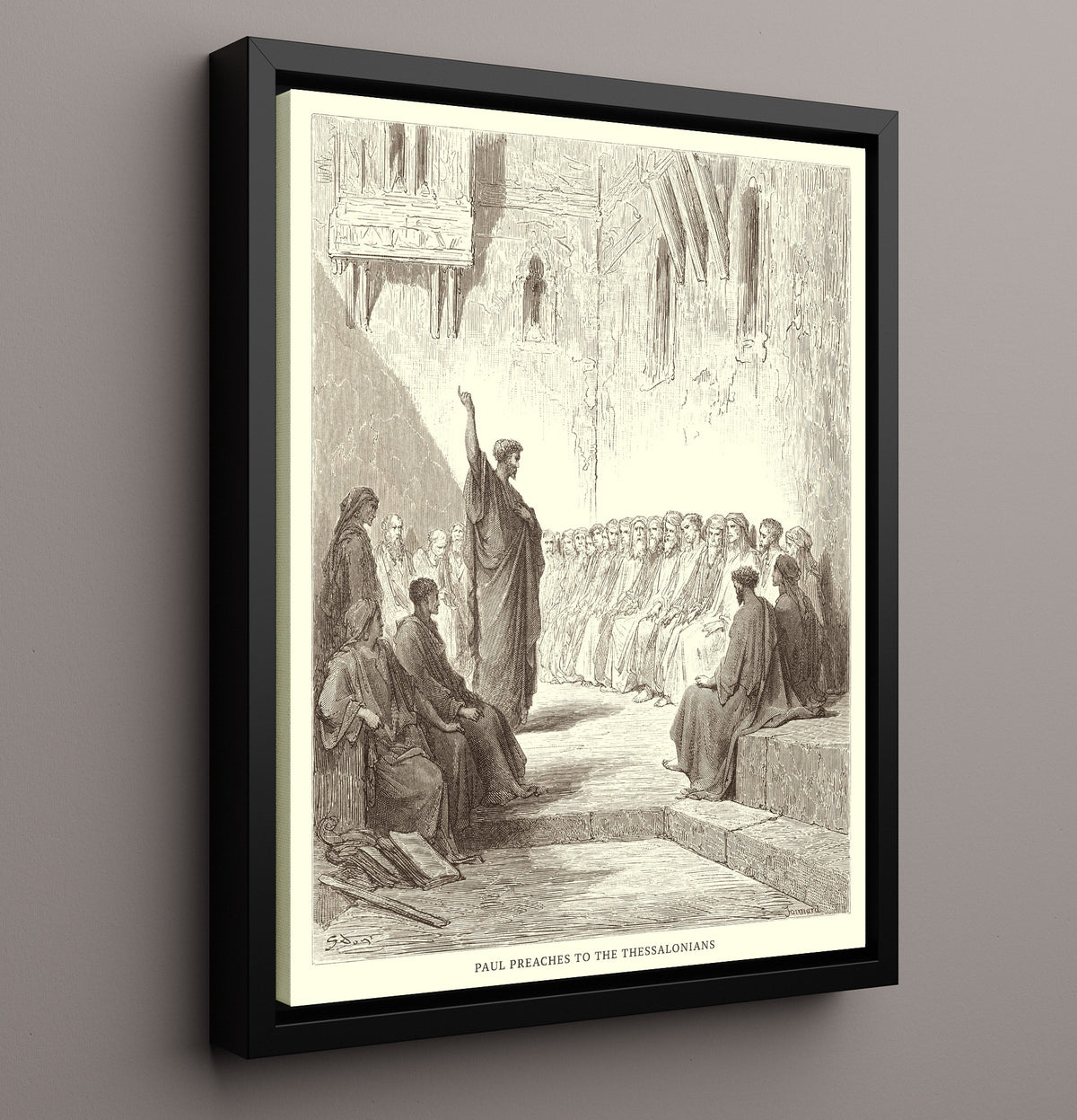 Peter Is Delivered from Prison - Acts 12:1-19 - Doré - 16x20 Framed Canvas