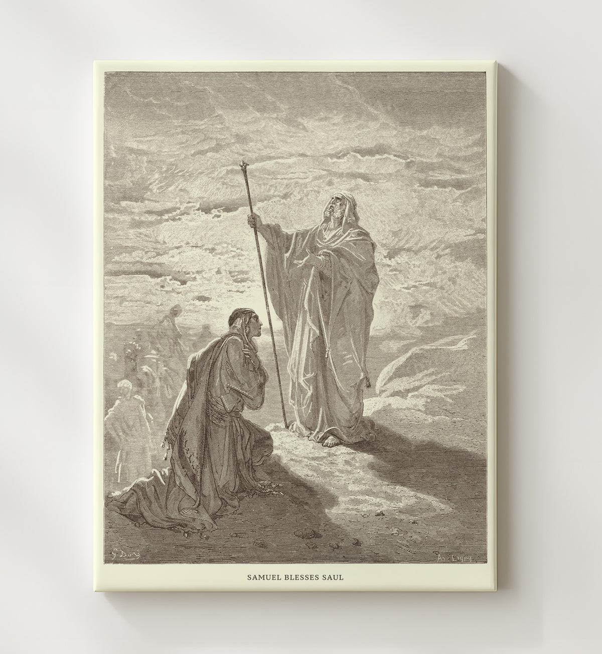 Samuel Blesses Saul - 1 Samuel 10:1 - Doré - 20x24 Canvas