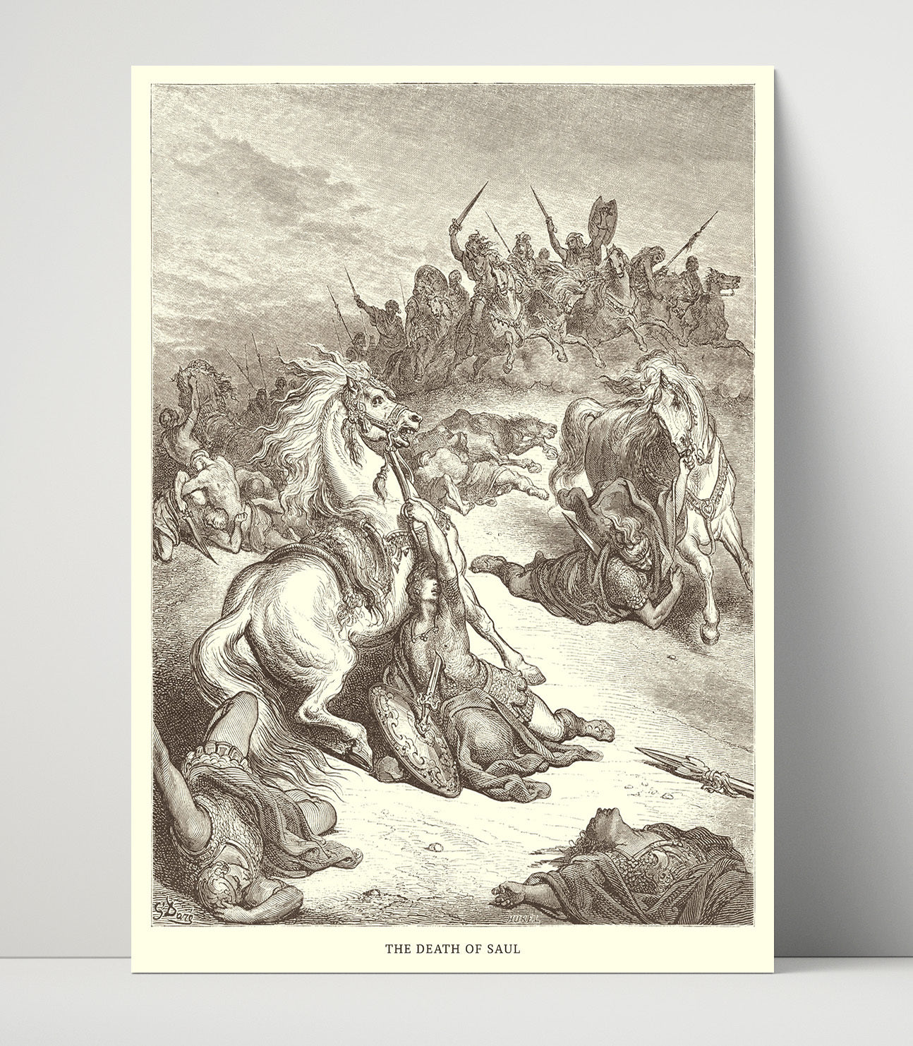 Saul and the Witch of Endor 1 Samuel 28:7-20 Dore Bible Illustration Wall Art 16x20 Unframed Print wall art print
