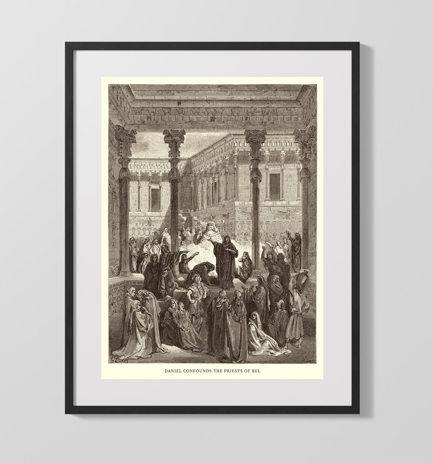 Susanna in the Bath Daniel 13 by Gustave Doré 16x20 Gallery Frame Bible illustration wall art