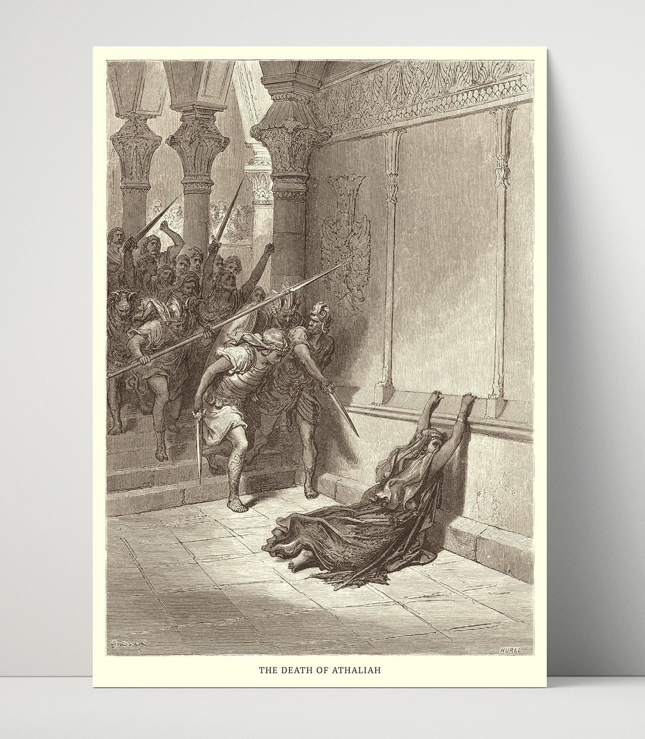The Ammonite and Moabite Armies Are Destroyed 2 Chronicles 20:22-24 Dore Bible Illustration Wall Art 16x20 Unframed Print wall art print