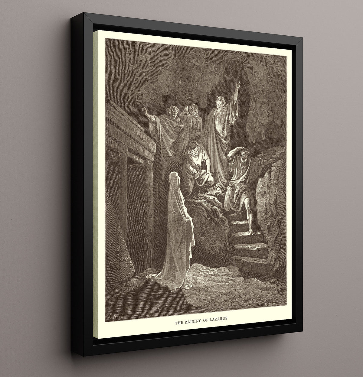 The Last Supper - Matthew 26:20-30 - Doré - 16x20 Framed Canvas