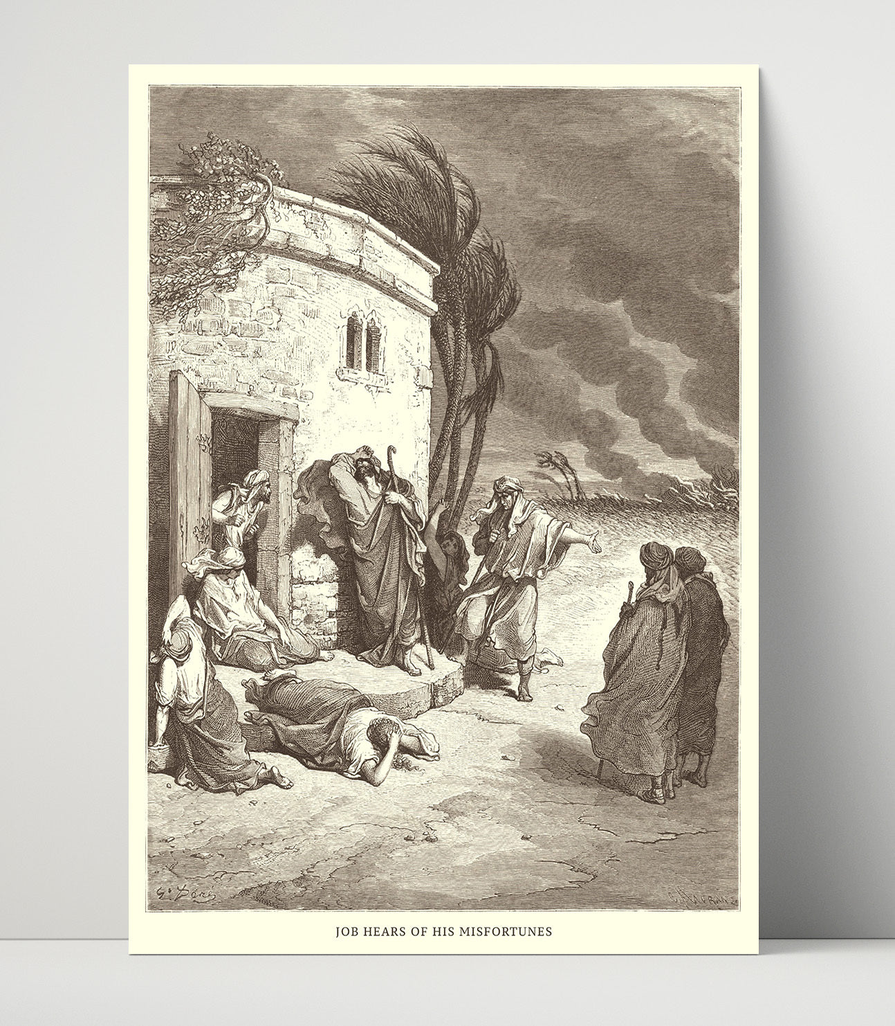 The Punishment of Antiochus 2 Maccabees 9-5-9 Dore Bible Illustration Wall Art 16x20 Unframed Print wall art print