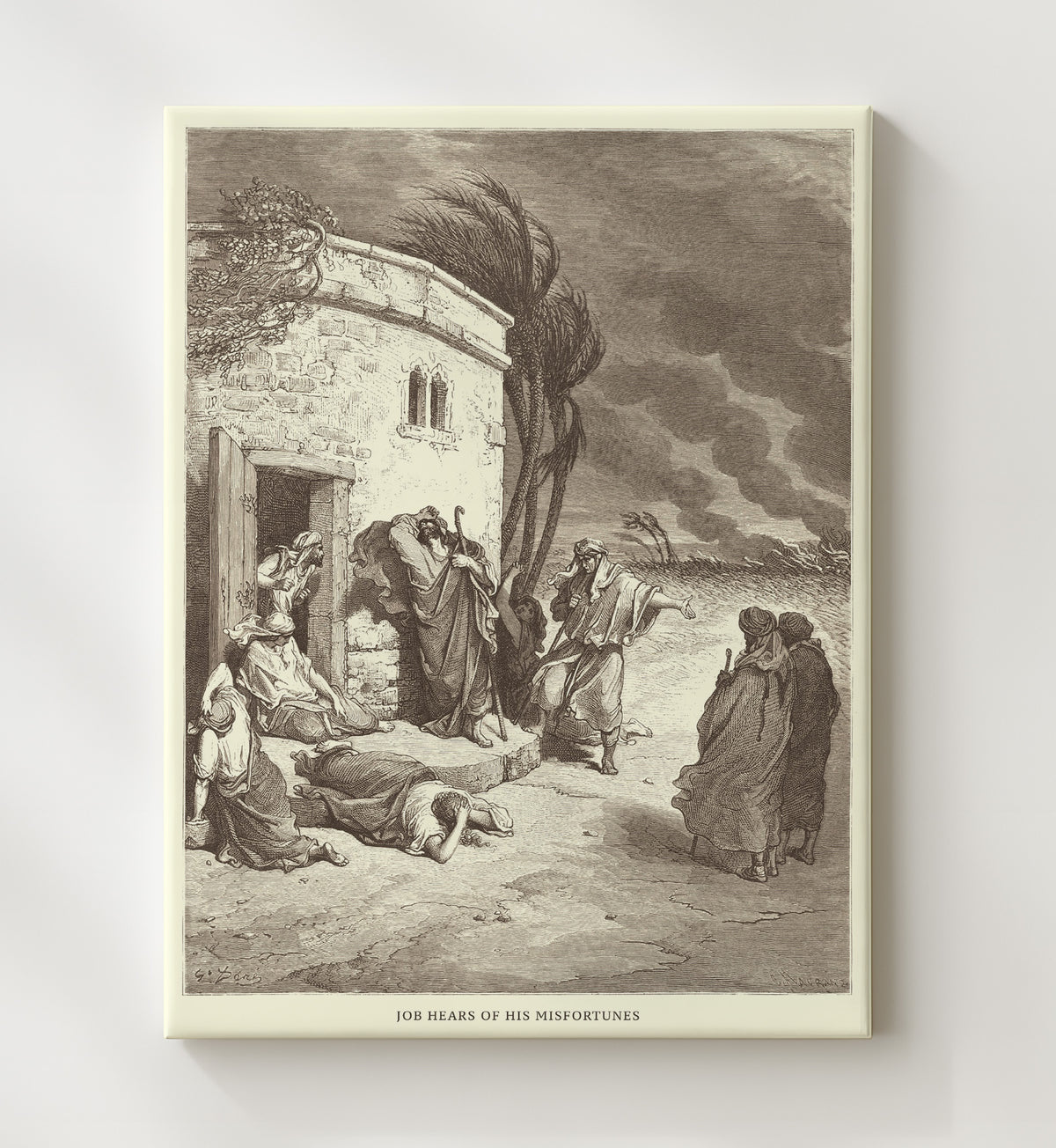 The Punishment of Antiochus - 2 Maccabees 9:5-9 - Doré - 20x24 Canvas
