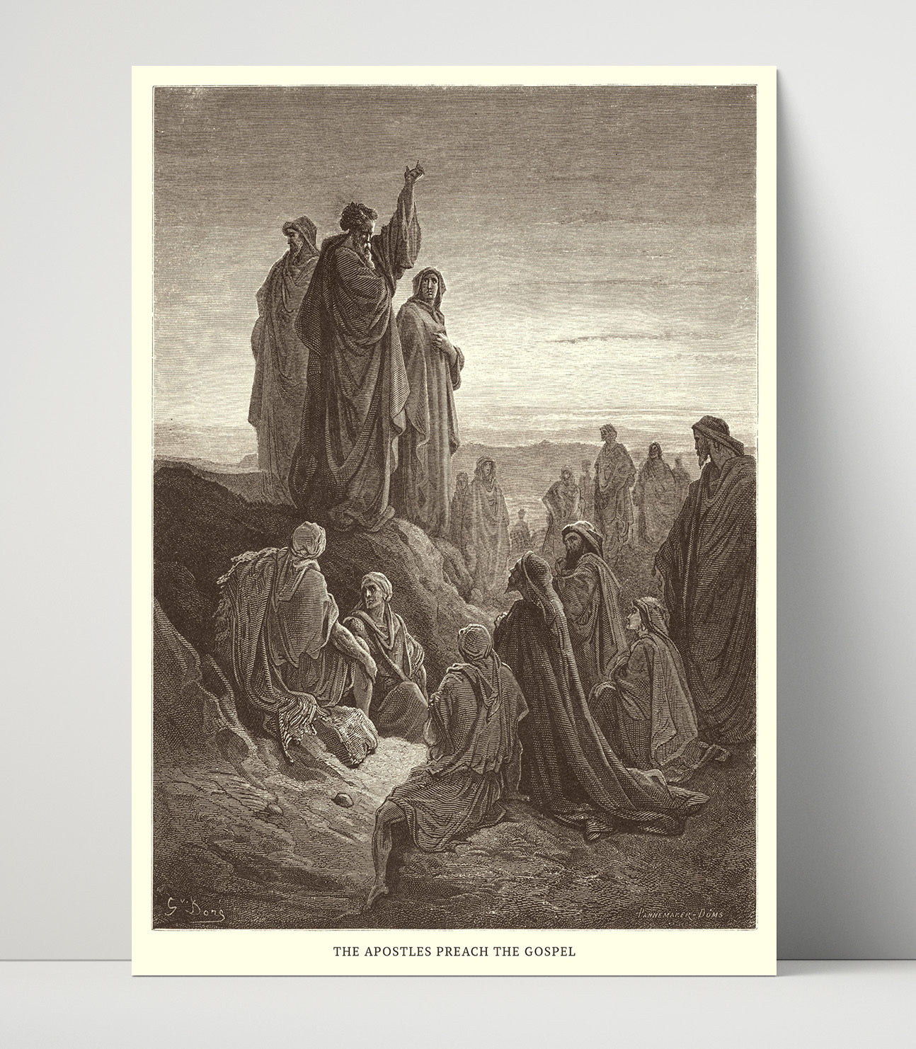 The Raising of Lazarus John 11:38-44 Dore Bible Illustration Wall Art 16x20 Unframed Print wall art print