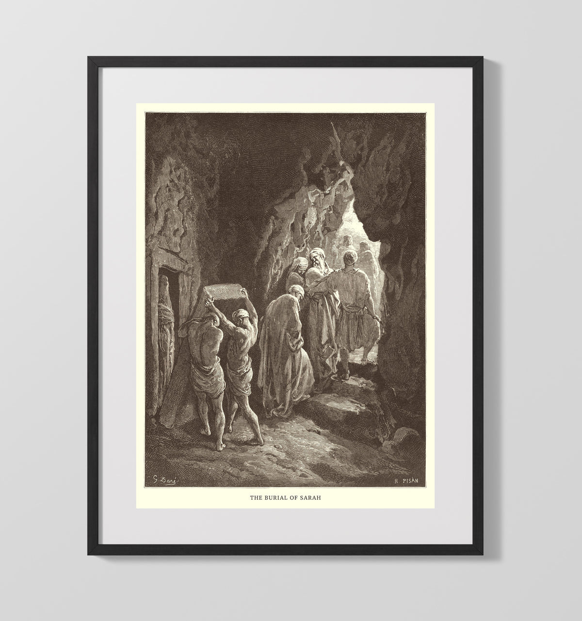 The Testing of Abraham's Faith Genesis 22:1-19 by Gustave Doré 16x20 Gallery Frame Bible illustration wall art