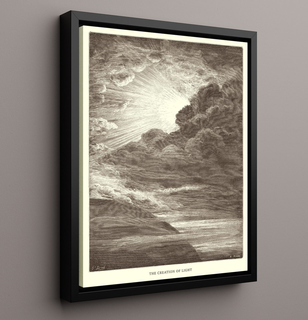 The Tower of Babel - Genesis 11:1-9 - Doré - 16x20 Framed Canvas