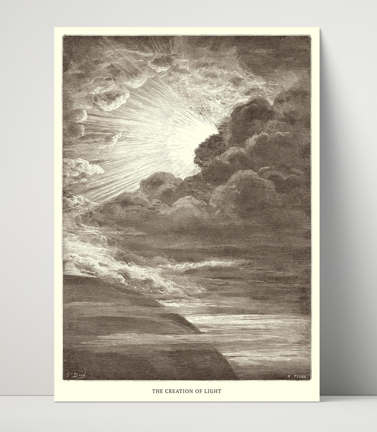 The Tower of Babel Genesis 11:1-9 Dore Bible Illustration Wall Art 16x20 Unframed Print wall art print