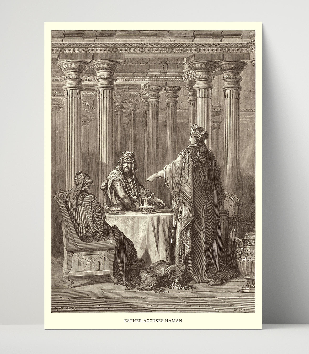 The Triumph of Mordecai Esther 6:10-12 Dore Bible Illustration Wall Art 16x20 Unframed Print wall art print