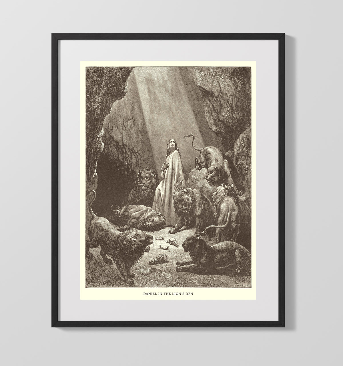 Wise Men Are Guided by a Star Matthew 2:9-10 by Gustave Doré 16x20 Gallery Frame Bible illustration wall art