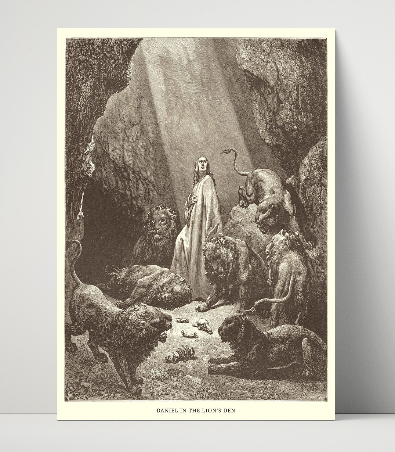 Wise Men Are Guided by a Star Matthew 2:9-10 Dore Bible Illustration Wall Art 16x20 Unframed Print wall art print